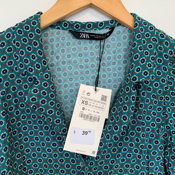 ZARA Blouse Tags Attached - Picture 1 of 3